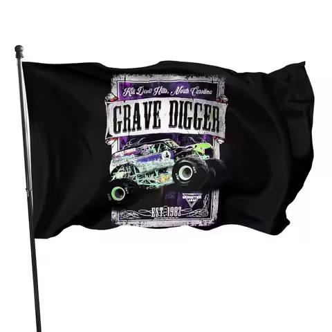 Grave Digger Monster Truck Black Monster Jam Mens Size Small S Loose Different Cute Homme Farmhouse 