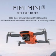 FIMI MINI 3 2024 New Drone 4K 60fps AI Super Night Video 9km Range 3-axis Gimbal 249g Ultralight Des