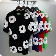 Ready Stock Denim Tears 240g Weight 100% Cotton Round Neck Short Sleeve T-Shirt