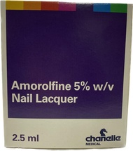 Amorolfine 5% Nail Lacquer 2.5ml (Generic of Loceryl) - Treats nail fungal infections