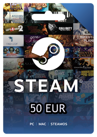 Steam Wallet Gift Card 50 EUR Code