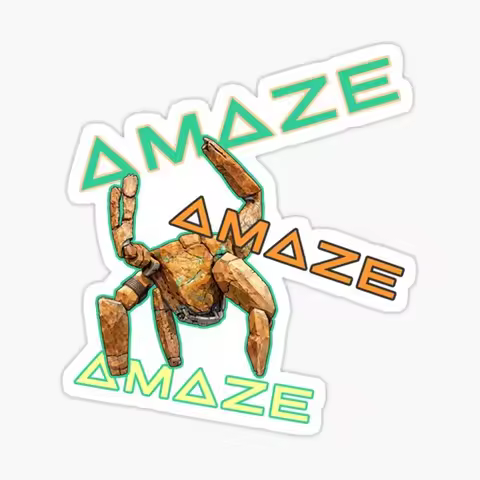 Amaze Amaze Amaze - Rocky Fan Art - Project Hail Mary Sticker for Laptop Decor Bedroom Car Cute Cart