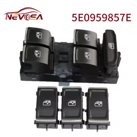 5E0959857 For Skoda Octavia 2013-2017 Window Lifter Button Electric Power Master Window Conytrol Swi