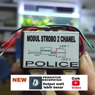 modul strobo ala polisi patwal 2 chanel 12v/24v