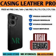 CASING SOFTCASE LEATHER PRO BLACK FOR poco M7 / X7 / X7 PRO / X6 / X6 PRO / X5 PRO / M7 PRO / M6 / M