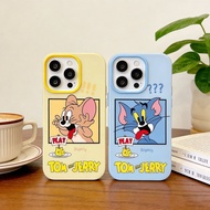 HP Tom and Jerry Jelly Color 2 In 1 Cartoon Girls' Blue Yellow Case Oppo C100 C100x C100i P3 Lite Re