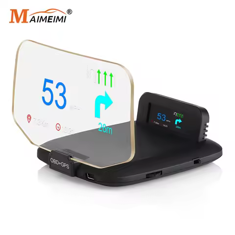 HD Navigation Dashboard C1 HUD Display Support Carplay Andriod Auto Car Navigation Digital OBD + GPS