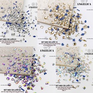 Set of mesh foot kicks, large and durable, white, tea yellow, 7 colors of ANGELICA mesh foot decorat