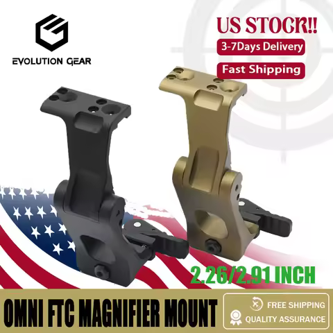 EVOLUTION GEAR FTC OMNI Magnifier Mount With FAST QD Lever 2.91 /2.26 Optical Height For Magnifier S