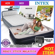 INTEX Dura-Beam Fiber-tech Technology Comfortable Air Bed With Build In Air Pump Katil Tilam Tidur Angin Udara Kembung