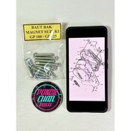 Magnetic tank bolts and gear covers for Suzuki GP 100 125 GP100 GP125