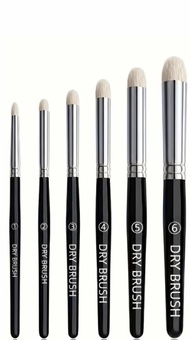 6Pcs Miniature Dry Brush Set | Professional Synthetic Bristles for Warhammer 40K, DND, Citadel Model