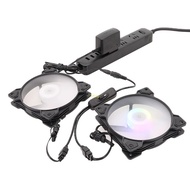 BT DC5 5x2 1mm Plug to 4Pin Link PC Case Fans to External Power 13inch Cord