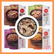 [CJ Hatban] 1+1+1+1 Cupban Sotban Set (200g, 210g) Korean Premium Instant Nutrition Rice Cooked in a Pot Cauldron 4 Flavors Vegan Diet Hatbahn Cupbahn