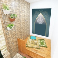 Hiasan Dinding Sticker Mihrab Mushola Islami Aesthetic I Dekorasi Mushola Pribadi Minimalis