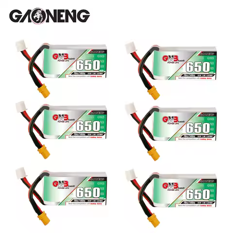 1-10PCS Gaoneng GNB 650mAh 7.4V 2S 70C/140C with XT30U-F Plug HV Lipo Battery for DYS FPV Racing Dro