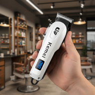 Kemei KEMEI KM-232 Electric Hair Trimmer features an adjustable stainless steel blade and compact de