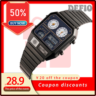 DEFIO HUMPBUCK Geneva Watches Women Sport Original Digital Watch Waterproof Wrist Luxury Watches Men