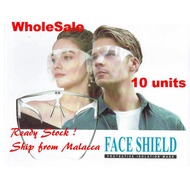 [ 5pcs ]Reusable Hard Full Face Shield Hard Face Shield  Anti-Fog Safety Face Shield