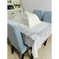 8K MOTIF SQUARE DINING TABLE CLOTH / DINING TABLE CLOTH / SQUARE DINING TABLE CLOTH