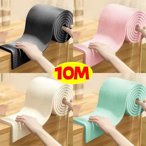 Upgraded W Shaped Anti Collision Strip XPE Foam 3D Wall Decal Protector Baby Safety Soft Padding for