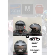 YWHL00X6 KYT HELMET PLAIN ANTHRACITE MATT HELLCAT KYT MOTORCYCLE OPEN FACE 100% ORIGINAL HELMET KYT 