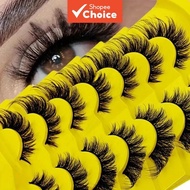 Mango Eye 3D Strip Lashes 7Pairs D Curl Super Light Fluffy Long-Lasting Natural Finish