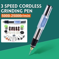 25000RPM Handheld Mini Electric Grinder Drill Engraving Pen USB Rechargeable DIY Polishing Rotary To