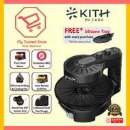 *FOC Silicon Tray & Electric Grinder* KITH Smokeless Barbecue Grill (Knob Control) SBG-KC-BG2