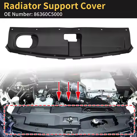 UXCELL Radiator Support Cover for Kia Sorento 2021-2026 No.86360C5000 ABS Black