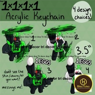 Forsaken Acrylic Key Chain 1x1x1 3.5 inch