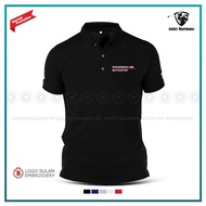 PLUS SIZE - Polo T Shirt Sulam Porsche Motorsport Performance Carrera Turbo 911 997 Minyak Baju Lela