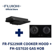 FUJIOH FR-FS2290R Made-in-Japan Cooker Hood + FH-GS7020 Gas Hob with 2 Burners