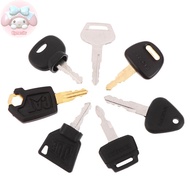 Flym 7Pcs/set Keys Ignition Keys Excavator Construction Machinery Key Kit 14607 5P8500 K250 H800 For