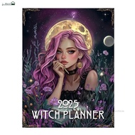2025 Creative Witches Planning Calendar Witches DateBook Calendar Gift for Bedroom Living Room Suppl