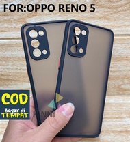 Casing Untuk OPPO RENO 5 | RENO 6 (5G) Camera Protect New Case Aero Original Hard Soft Armor Matte Back Cover Casing Frame Transparent