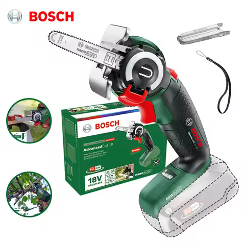 Bosch 18V Brushless Electric Saw Advanced Cut Mini Chain Saw Handheld Cordless Pruning Chainsaw Home