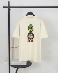 LV Tee 鴨子圖案圓領短袖針織衫上衣