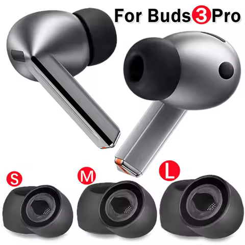 1-3Pairs For Samsung Galaxy Buds 3 Pro Anti-drop Eartips Silicone Earplug Replacement Caps Sponge Ea