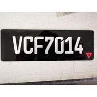 Number plate motorcycle 2D tanam dalam