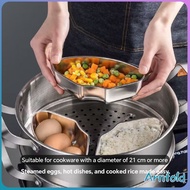 AF Stainless Steel Household Food Steaming Bowl Fan Shaped Bowl Kitchen Accessories 1Pc