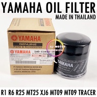 OIL FILTER YAMAHA R25 MT25 MT09 MT07 XJ6 R6 R1 TRACER900 TRACER GT 4T ENGINE ENJIN MINYAK HITAM AIR 
