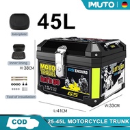 Imuto Motorcycle Trunk Box 25/30/45L Compartment General Storage Box Givi Box Motor Top Box