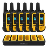 DEWALT DXFRS300 1 Watt Heavy Duty Walkie Talkies - Waterproof, Shock Resistant, Long Range & Recharg