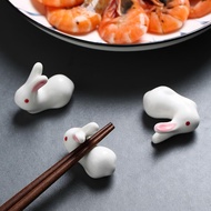 。Japanese Cute Cat Chopstick Rest Chopstick Rest Creative Household Tableware Ceramic Chopstick Rest