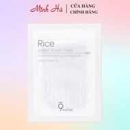 9 Wishes Rice Water Sheet Mask 25ml for bright white skin