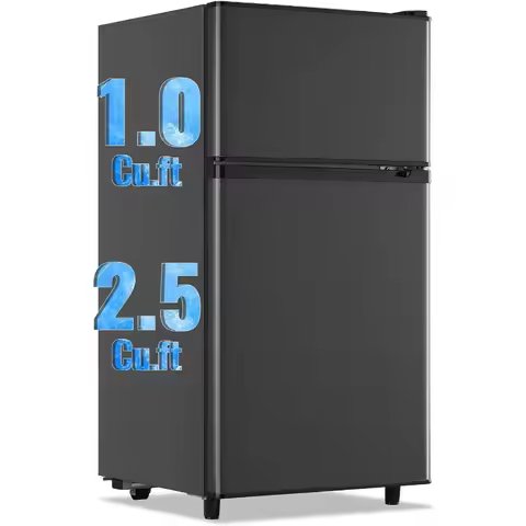 Compact 3.5 Cu.Ft Mini Fridge with Freezer for Office Dorm Apartment Use EnergyEfficient Small Refri