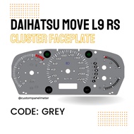 DAIHATSU MOVE L9 RS 220KMH CLUSTER FACE PLATE AUTOMATIC  PANEL METER SPEEDOMETER