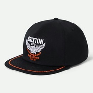 BRIXTON-Eagle Back Buckle Cap (Black) [Culture]