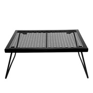 Folding Camping Table Portable Iron Desk Metal Cooking Table Folding Campfire Grill